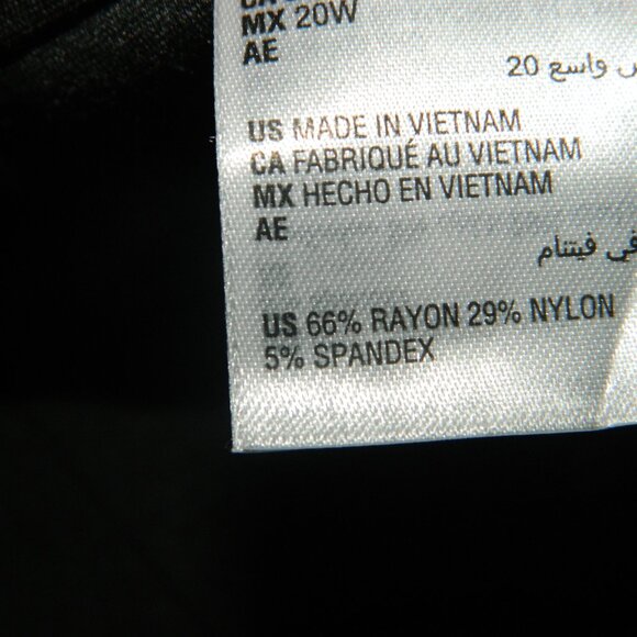 INC Plus Boot Leg Regular Core Bottom Pants Size 20W (Q-59) - Picture 8 of 8